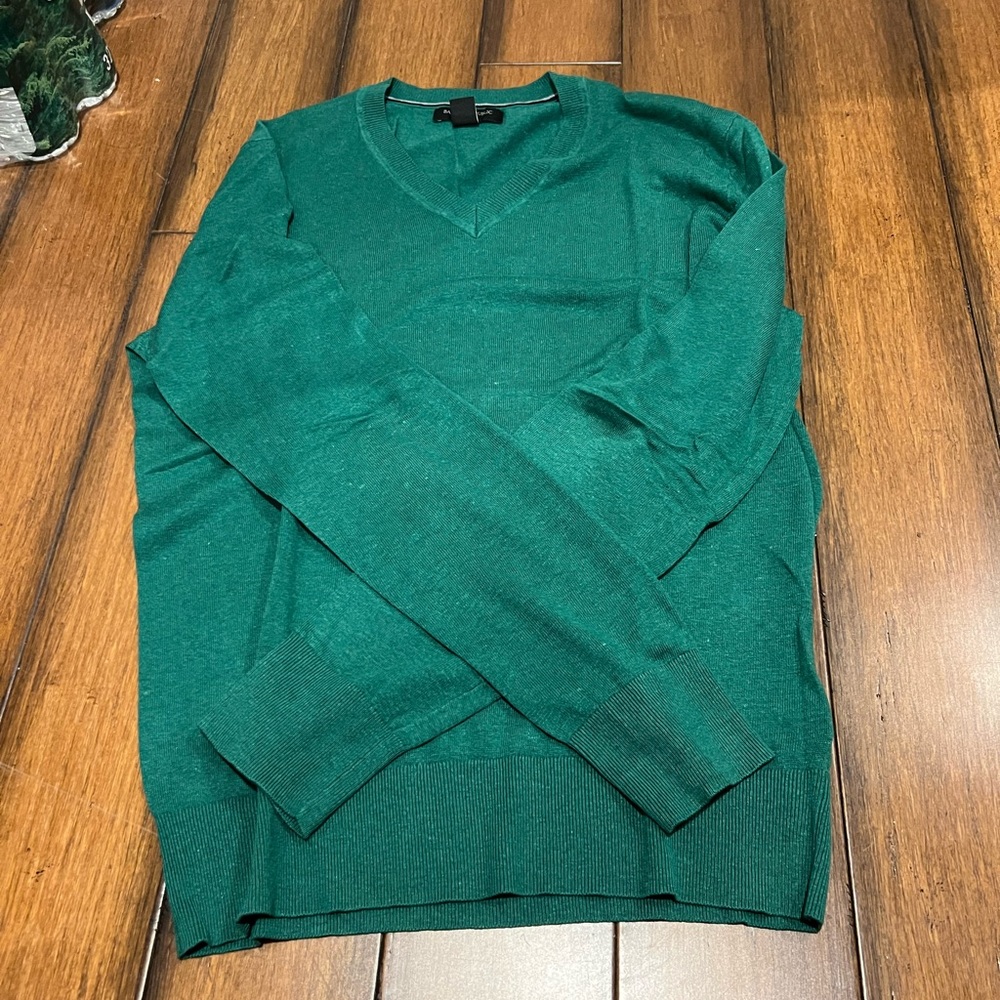 Silk Linen Men’s V Neck Sweater